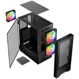 Arya ARGB ATX ohišje 1xUSB2.0, 1xUSB3.0 2x14cm, Okence iz kaljenega stekla, RGB, Gaming, (5000262400)