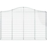  Lučne gabionske košare 11kom 200x30x120/140cm pocinčano željezo | shoptok.hr