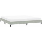  Okvir kreveta bez madraca svijetlo sivi 200x210 cm baršun | shoptok.hr