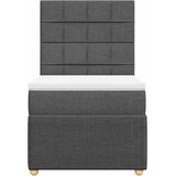  Krevet s oprugama i madracem tamnosivi 90 x 190 cm od tkanine | shoptok.hr