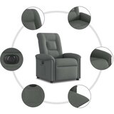 vidaXL Električni naslanjač temno sivo blago | Shoptok.si