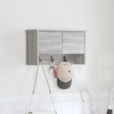 vidaXL Nadwyčajna obešalnik za plašče Siva sonoma 50 x 20 x 30 cm | Shoptok.si