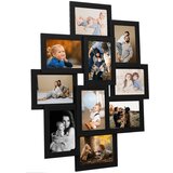 vidaXL Foto okvir za 10x(13x18 cm) fotografij črn MDF Cene