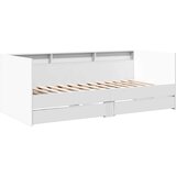  Dnevni krevet s ladicama bez madraca bijeli 75x190 cm | shoptok.hr