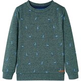  Dječja topla majica tamnozelena prošarana 104 | shoptok.hr