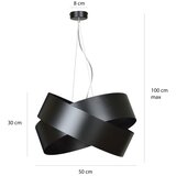  Visilica na sajli VIENO 3xE27/15W/230V crni | Eponuda.com
