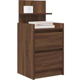 vidaXL Noćni ormarići s 2 ladice 2 kom smeđi hrast 38x34x80 cm | shoptok.hr