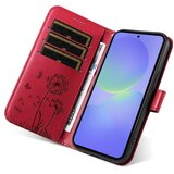 SUNSKY Eleganten ovitek etui za Samsung A36 / A37 / A56, Regrat, Rdeč | Shoptok.si