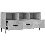 TV ormarić boja betona 102 x 36 x 50 cm od konstruiranog drva | shoptok.hr