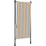  Vanjska roleta žuto-bijela 120 x 270 cm od tkanine i čelika | Eponuda.com