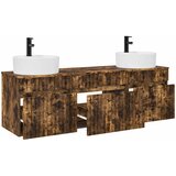  Set ormarića za kupaonicu 3 kom. Dimljeni hrast Smeđa 49 x 44,5 x 65 cm | shoptok.hr