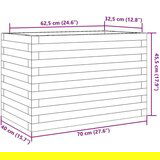  Vrtno cvetlično korito voščeno 70x40x45,5 cm trdna borovina | Shoptok.si