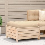Maison Chic Vrtni stolček - Vrtni stoli za noge z blazino trdna borovina JS1065, (21879037) | Shoptok.si