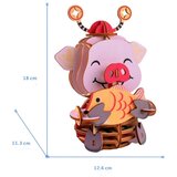  3d drvena slagalica -Srećno prase | ePonuda.com