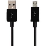  Podatkovni / polnilni kabel - micro USB - dolgi 8mm priključek - 1m - črni Cene