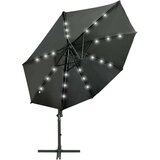  Vrtni senčnik z LED lučkami antraciten 300 cm | Shoptok.si