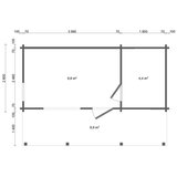 Male kuće Sauna kućica SAUNA LEVI 620 × 280 cm sa šindrom | shoptok.hr