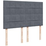  Otomanski krevet s madracima tamnosivi 140x190 cm baršunasti | shoptok.hr