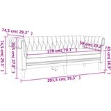  2-dijelni set sofa krem od tkanine | shoptok.hr