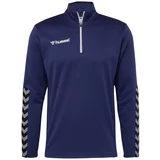 Hummel Sportska sweater majica mornarsko plava / bijela