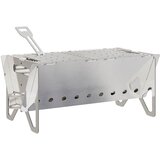 Kamping vatra 42 x 22 x 18 cm Nehrđajući čelik Srebrna | Eponuda.com
