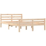  Okvir za krevet od masivnog drva 135 x 190 cm bračni | shoptok.hr
