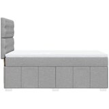 vidaXL Krevet s oprugama i madracem svjetlosivi 100x200 cm od tkanine | shoptok.hr