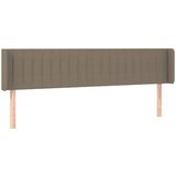 Maison Chic posteljno vzglavje - vzglavna omarica - nočna omarica z ušesi taupe 163x16x78/88 cm blago, (21712073) | Shoptok.si