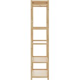 Stalak za odjeću s policama 80x40x175 cm od bambusa | shoptok.hr