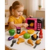  Microwave Toy For Kids Food 360 Rotation Lights Sounds Pink | Shoptok.si
