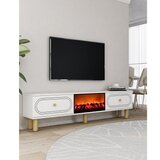 Hanah home tv polica polen bohem fireplace - white | Eponuda.com