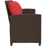  Vrtna sofa 5-sjed s jastucima smeđi poliratan | Eponuda.com