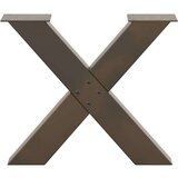  Noge za stolić X-oblika 2 kom prirodni čelik 60x(42-43)cm čelik | shoptok.hr