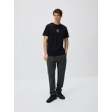 Reserved Regular fit majica kratkih rukava od merceriziranog pamuka - crno | shoptok.hr