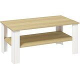 Livetastic KLUBSKA MIZA, bela, medeni hrast | Shoptok.si