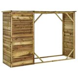 vidaXL vrtna lopa za drva in orodje borovina 253x80x170 cm | Shoptok.si