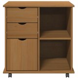  Mobilni ormar s kotačem Medeno smeđa 63 5 x 39 x 65 5 cm - boja meda | shoptok.hr