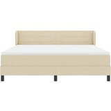  Krevet s opruga kutije s uzglavljem Krema 180 x 200 cm tkanina | shoptok.hr