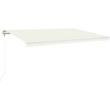  Automatska tenda sa senzorom za vjetar LED 500x350 cm krem | shoptok.hr