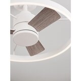 Nova Luce Bela kovinska LED zatemnitvena stropna svetilka Lunair – | Shoptok.si