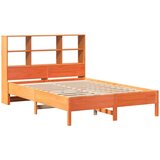 vidaXL Krevet s regalom za knjige bez madraca 120 x 200 cm od borovine | shoptok.hr