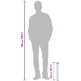  Vrtni stup za vodu 40 cm od nehrđajućeg čelika četvrtasti | shoptok.hr