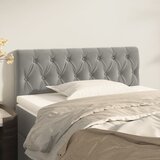  Uzglavlje svjetlosivo 100x7x78/88 cm baršunasto | shoptok.hr