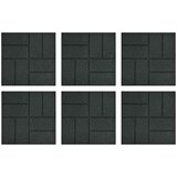  Kamen za hodanje 6 pcs Crna 40 5 x 40 5 x 2 cm Guma - Crna | shoptok.hr