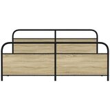  Metalni okvir kreveta bez madraca boja hrasta sonome 200x200 cm | shoptok.hr