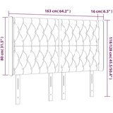  Uzglavlje tamnoplavo 163x16x118/128 cm baršunasto | shoptok.hr