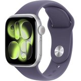 Apple watch series 11 [gps 42mm] smartwatch with silver aluminum case with purple fog sport band - s/m. sleep score, fitness tracker, health monitoring, always-on display, water resistant | Eponuda.com