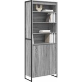  Visoki ormari Siva Sonoma 79 x 36 x 200 cm Konstruirano drvo | shoptok.hr