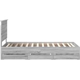  Krevetna konstrukcija Siva Sonoma 90 x 200 cm Inženjersko Drvo | shoptok.hr