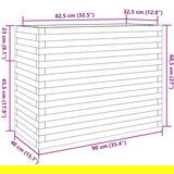  Vrtno cvetlično korito 90x40x68,5 cm trden les douglas | Shoptok.si